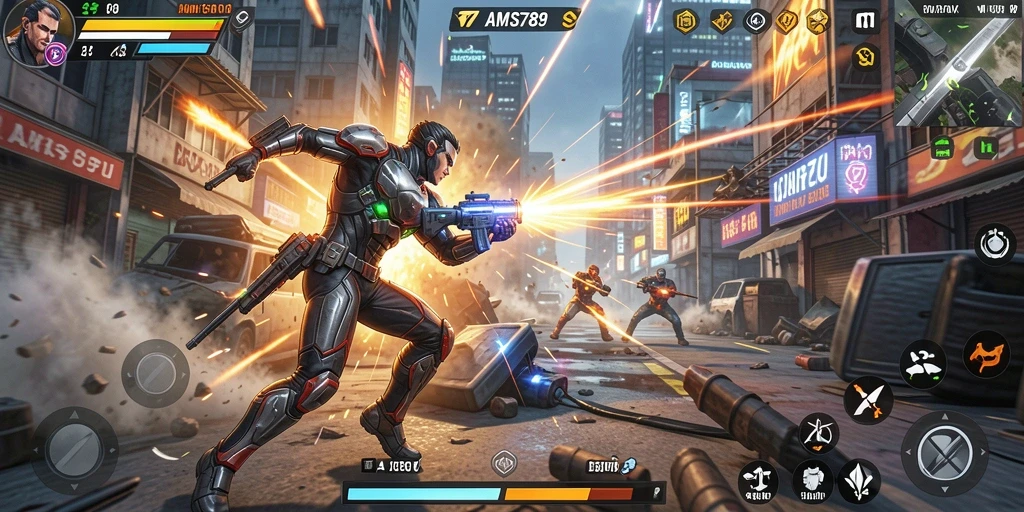 Tampilan seru gameplay AMS789 dengan pertarungan menegangkan.