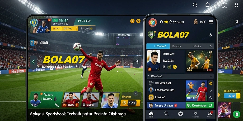 Tampilan utama BOLA07 dengan berbagai pilihan taruhan olahraga.