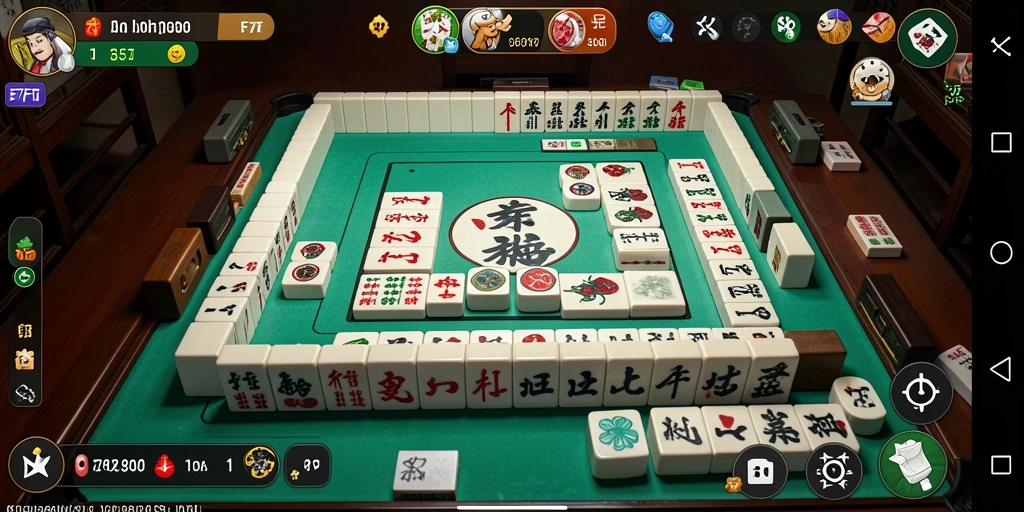 Tampilan gameplay Mahjong yang seru dan menantang di F7F7.