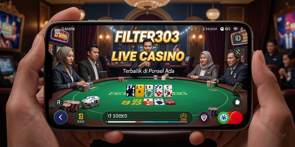 Tampilan permainan langsung dari aplikasi FILTER303.