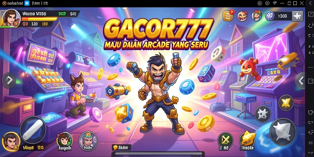 Screenshot GACOR777 menampilkan aksi gameplay Arcade yang mendebarkan.