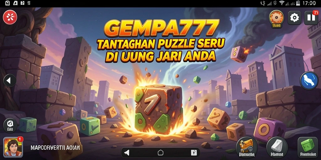 Tangkapan layar gameplay GEMPA777 yang menunjukkan tantangan Puzzle yang menarik.