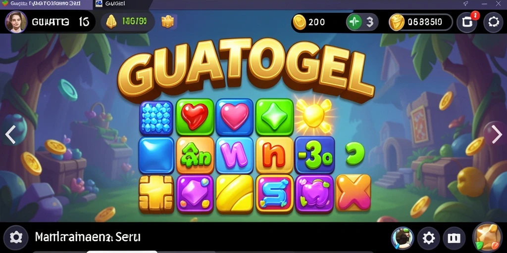 Screenshot gameplay GUATOGEL yang menampilkan keseruan mencocokkan benda.