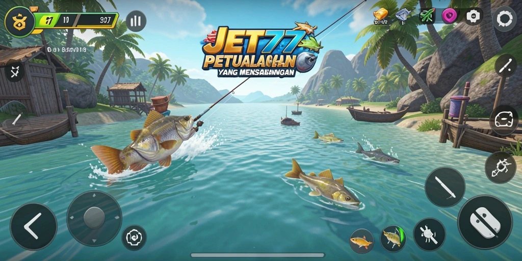 Tangkapan ikan yang luar biasa dalam gameplay JET77.