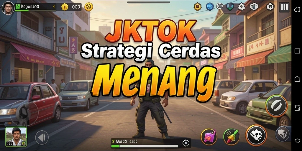 Screenshot utama JKTOK menampilkan aksi strategi yang mendebarkan.