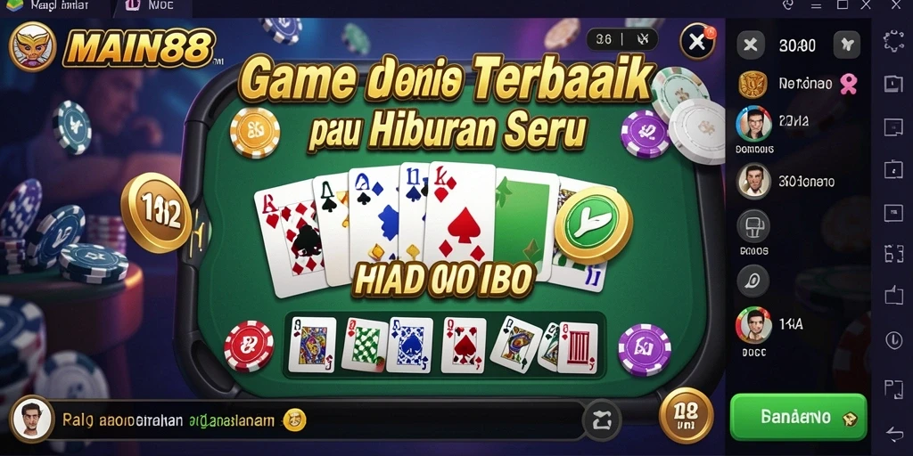 Tampilan gameplay menarik dari MAIN88 yang penuh aksi Domino.